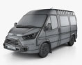 JMC Teshun Passenger Van L1 2021 3d model wire render