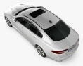 Jaguar XFR 2011 3d model top view