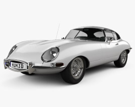 Jaguar E-type 쿠페 1961 3D 모델 
