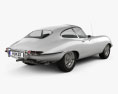 Jaguar E-type coupé 1961 3D-Modell Rückansicht