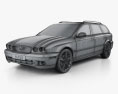 Jaguar X-Type estate 2009 3D模型 wire render