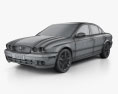 Jaguar X-Type saloon 2009 3Dモデル wire render
