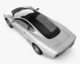Jaguar XJ220 1992 3D模型 顶视图