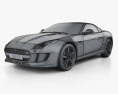 Jaguar F-Type S コンバーチブル 2016 3Dモデル wire render