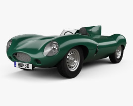 Jaguar D-Type 1955 3D модель