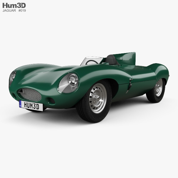 Jaguar D-Type 1955 3D model