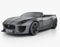 Jaguar Project 7 2014 3Dモデル wire render
