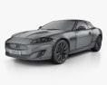 Jaguar XK Кабріолет 2014 3D модель wire render