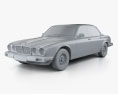 Jaguar XJ (Series 3) 1992 3D模型 clay render