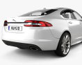 Jaguar XF 인테리어 가 있는 2015 3D 모델 
