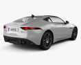 Jaguar F-Type R coupe 2017 3D模型 后视图