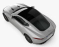 Jaguar F-Type R coupe 2017 3D模型 顶视图