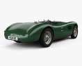 Jaguar C-Type 1951 3Dモデル 後ろ姿