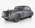 Jaguar Mark VII 1951 3D模型 wire render