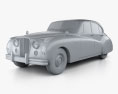 Jaguar Mark VII 1951 3D 모델  clay render