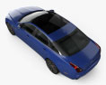 Jaguar XJ (X351) 2009 3D模型 顶视图
