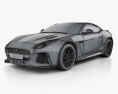 Jaguar F-Type SVR Coupe 2020 3D модель wire render