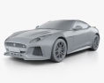 Jaguar F-Type SVR Coupe 2020 3D модель clay render