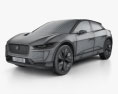 Jaguar I-Pace 概念 2019 3Dモデル wire render