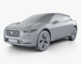 Jaguar I-Pace 컨셉트 카 2019 3D 모델  clay render