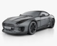 Jaguar F-Type 400 Sport クーペ 2020 3Dモデル wire render