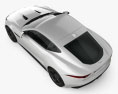 Jaguar F-Type 400 Sport 쿠페 2020 3D 모델  top view