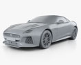 Jaguar F-Type SVR Convertibile 2020 Modello 3D clay render