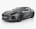 Jaguar F-Type SVR 쿠페 2020 3D 모델  wire render