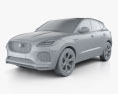 Jaguar E-Pace R-Dynamic 2019 3d model clay render