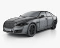 Jaguar XJR575 (X351) 2020 3D模型 wire render