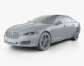 Jaguar XJR575 (X351) 2020 3Dモデル clay render