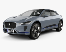 Jaguar I-Pace Konzept mit Innenraum 2016 3D-Modell