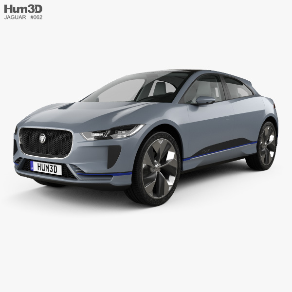 Jaguar I-Pace Concept con interni 2016 Modello 3D