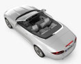 Jaguar XK Cabriolet mit Innenraum 2011 3D-Modell Draufsicht