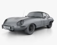 Jaguar E-type クーペ HQインテリアと 1961 3Dモデル wire render