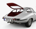 Jaguar E-type купе з детальним інтер'єром 1961 3D модель