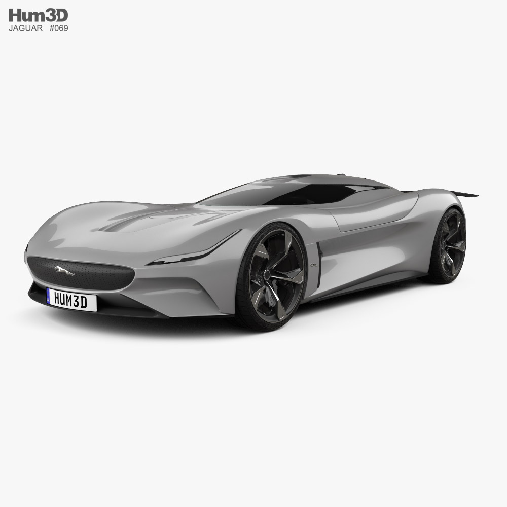 Jaguar Vision Gran Turismo 쿠페 2020 3D 모델 