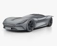 Jaguar Vision Gran Turismo 쿠페 2020 3D 모델  wire render