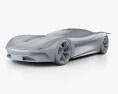 Jaguar Vision Gran Turismo coupe 2020 3d model clay render
