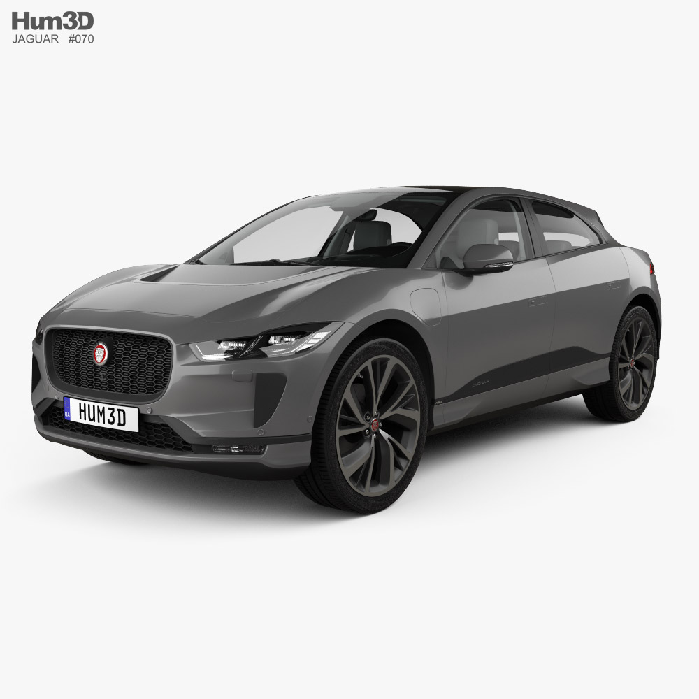 Jaguar I-Pace EV400 HSE HQインテリアと とエンジン 2019 3Dモデル