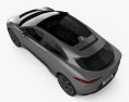 Jaguar I-Pace EV400 HSE mit Innenraum und Motor 2022 3D-Modell Draufsicht