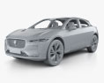 Jaguar I-Pace EV400 HSE mit Innenraum und Motor 2022 3D-Modell clay render