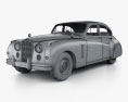 Jaguar Mark VII 带内饰 1951 3D模型 wire render