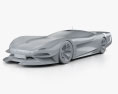 Jaguar Gran Turismo SV 2023 3d model clay render