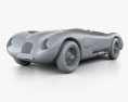Jaguar C-Type Continuation 2023 3D модель clay render