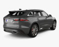 Jaguar F-Pace R-Dynamic 2021 3D模型 后视图