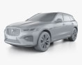 Jaguar F-Pace R-Dynamic 2021 3Dモデル clay render