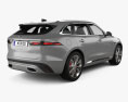 Jaguar F-Pace R-Dynamic 2023 3D模型 后视图
