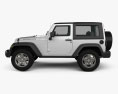 Jeep Wrangler Rubicon ハードトップ 2011 3Dモデル side view