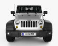 Jeep Wrangler Rubicon hardtop 2011 3D модель front view